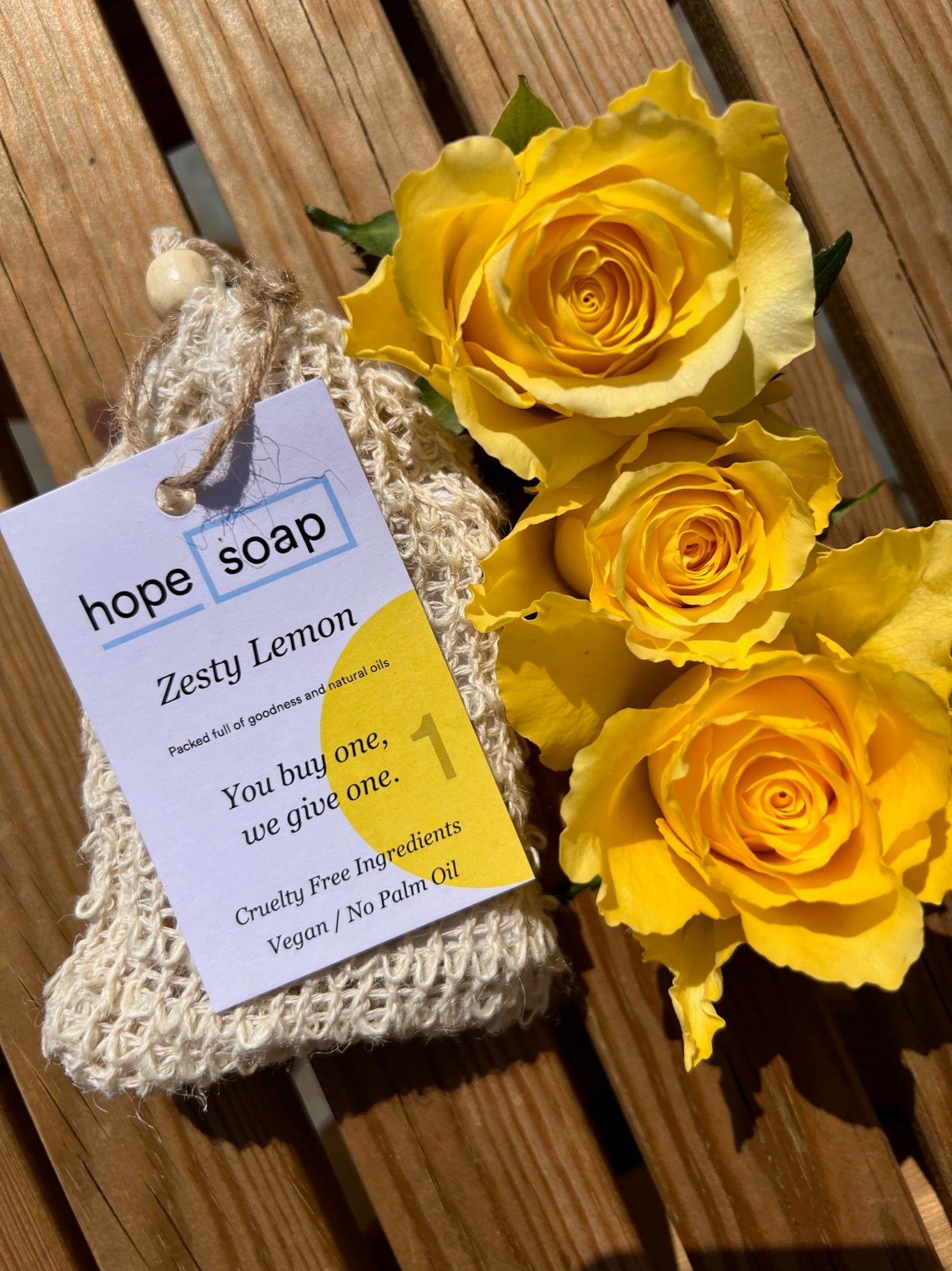 Zesty lemon Scrub bag - Buy One Give One Soap