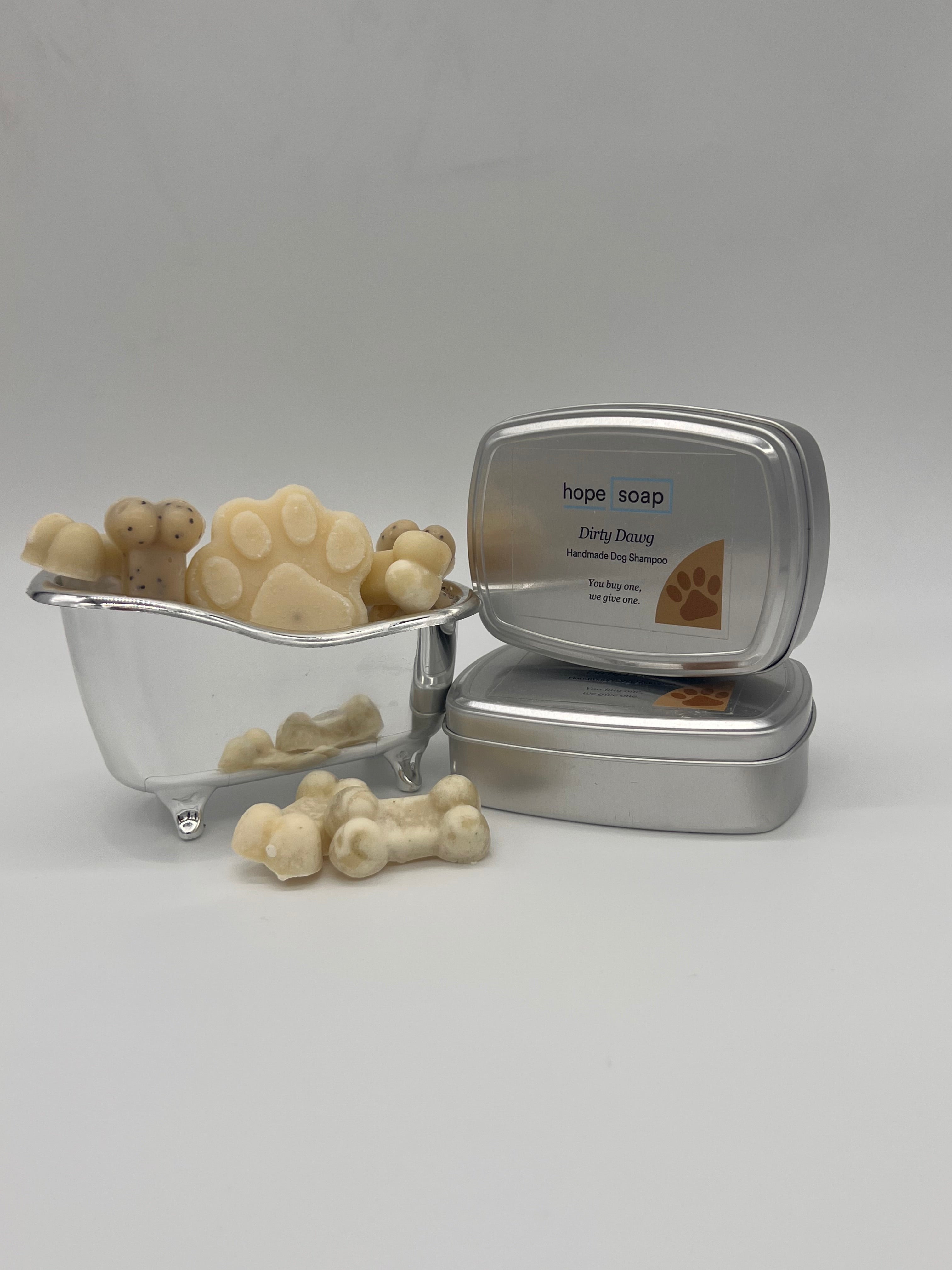 Dog soap sample bag