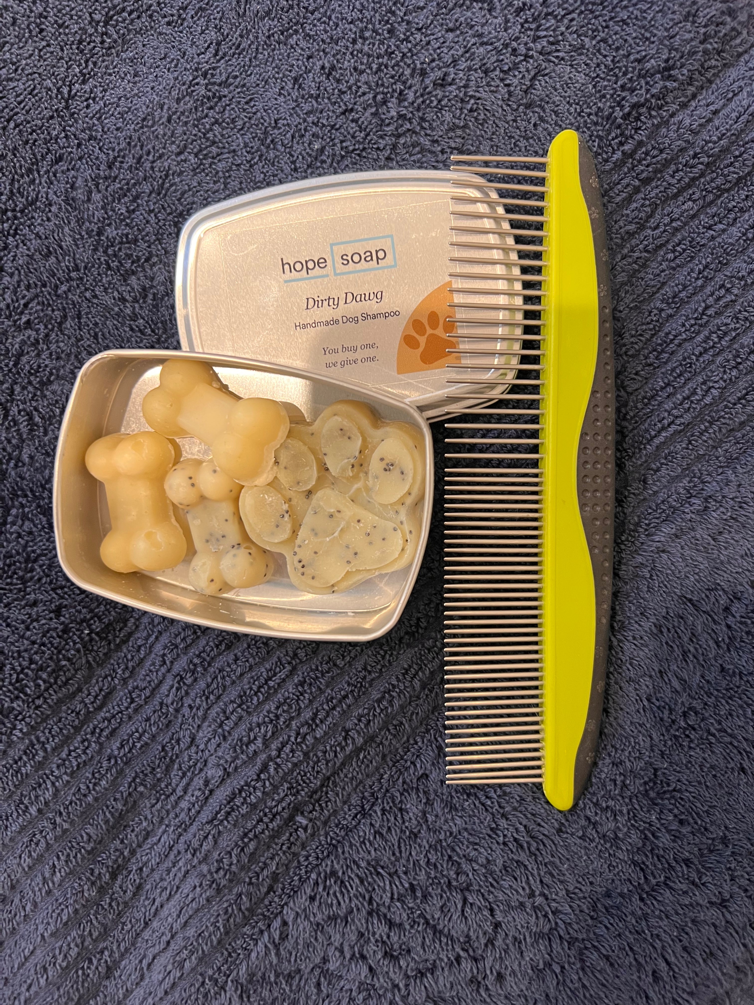 Dog soap sample bag