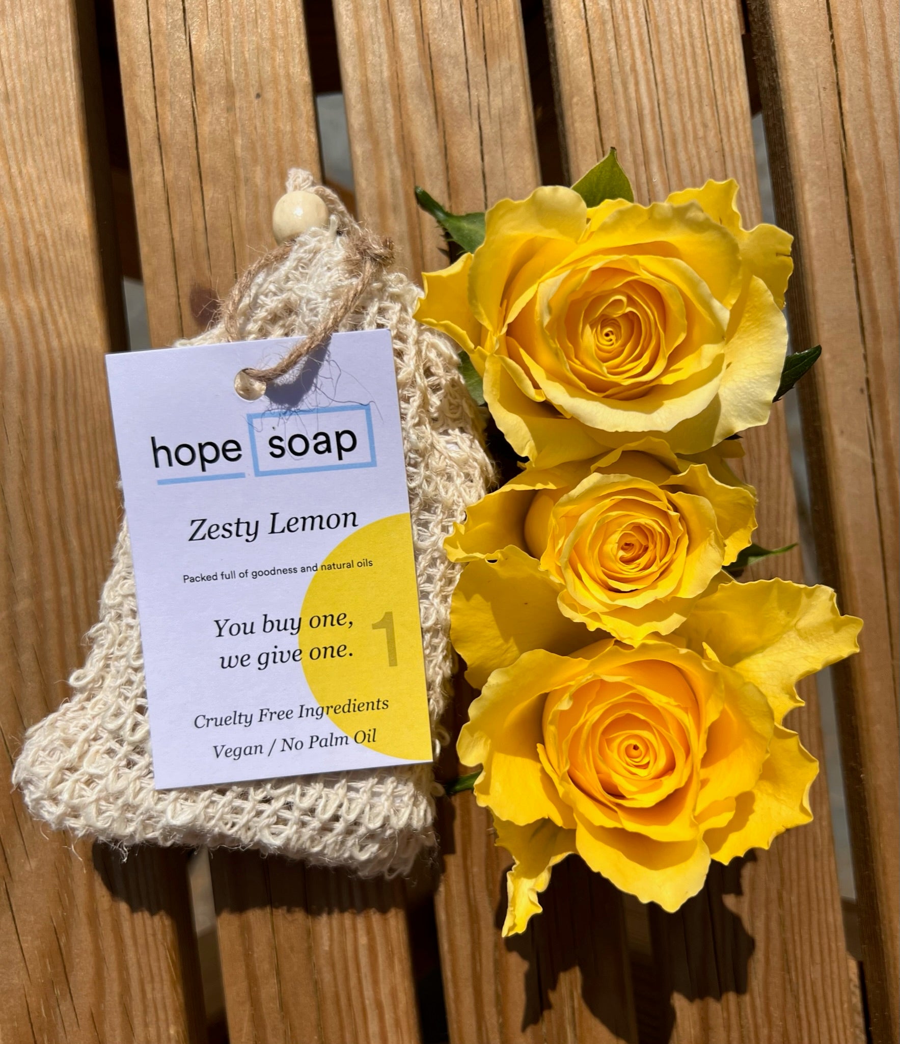 Zesty lemon Scrub bag - Buy One Give One Soap