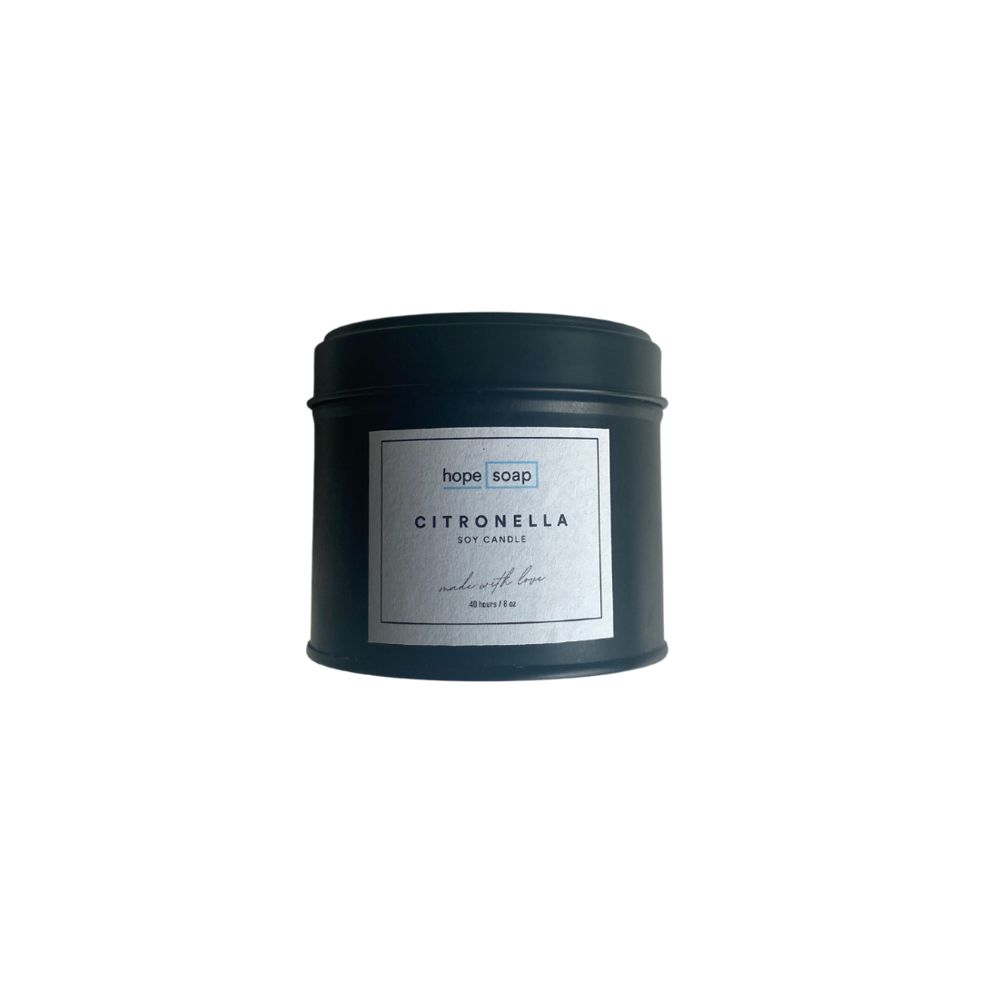 Citronella | Handmade Organic Soy Candle - Buy One Give One Soap