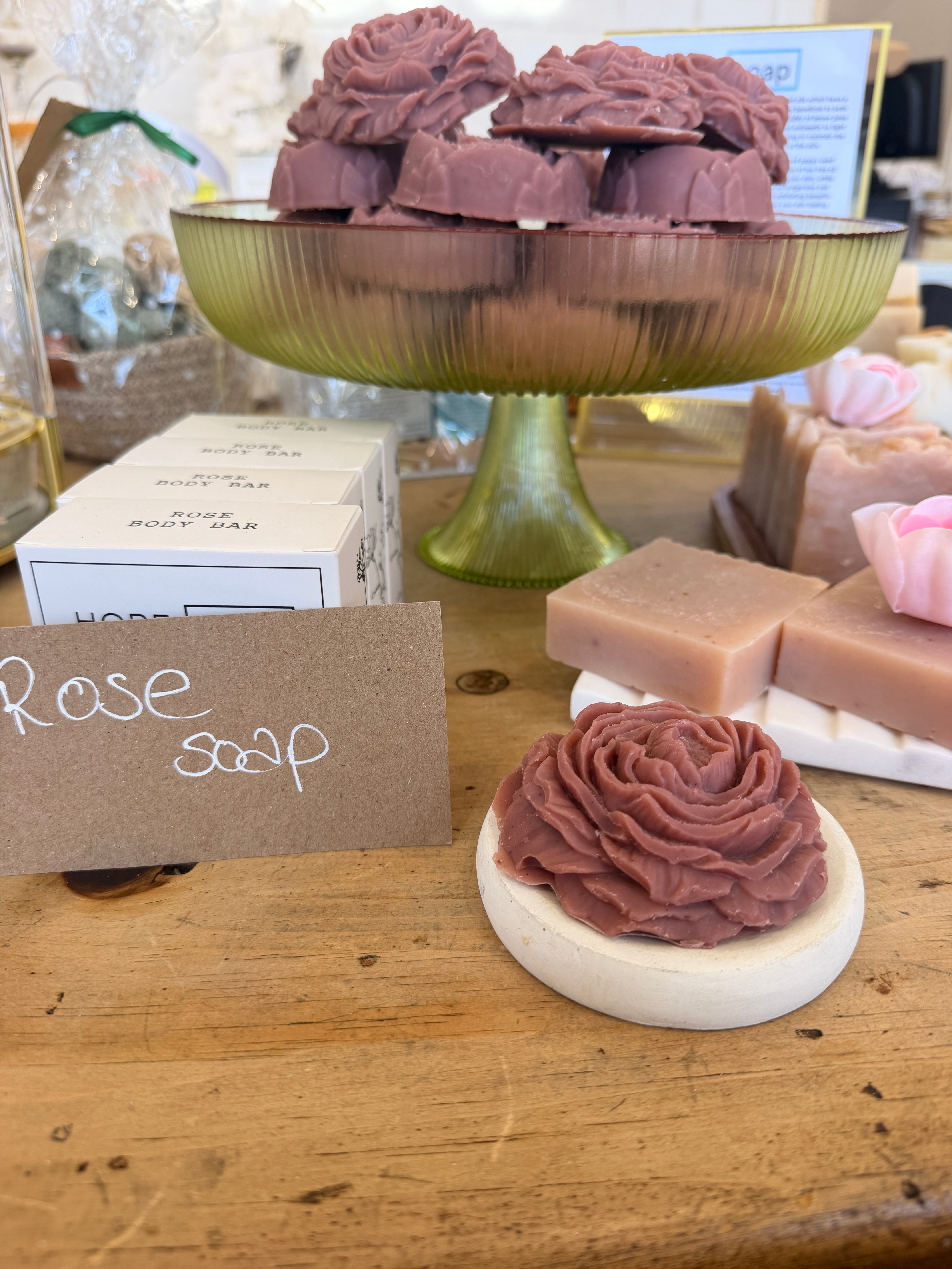 Blooming rose soap