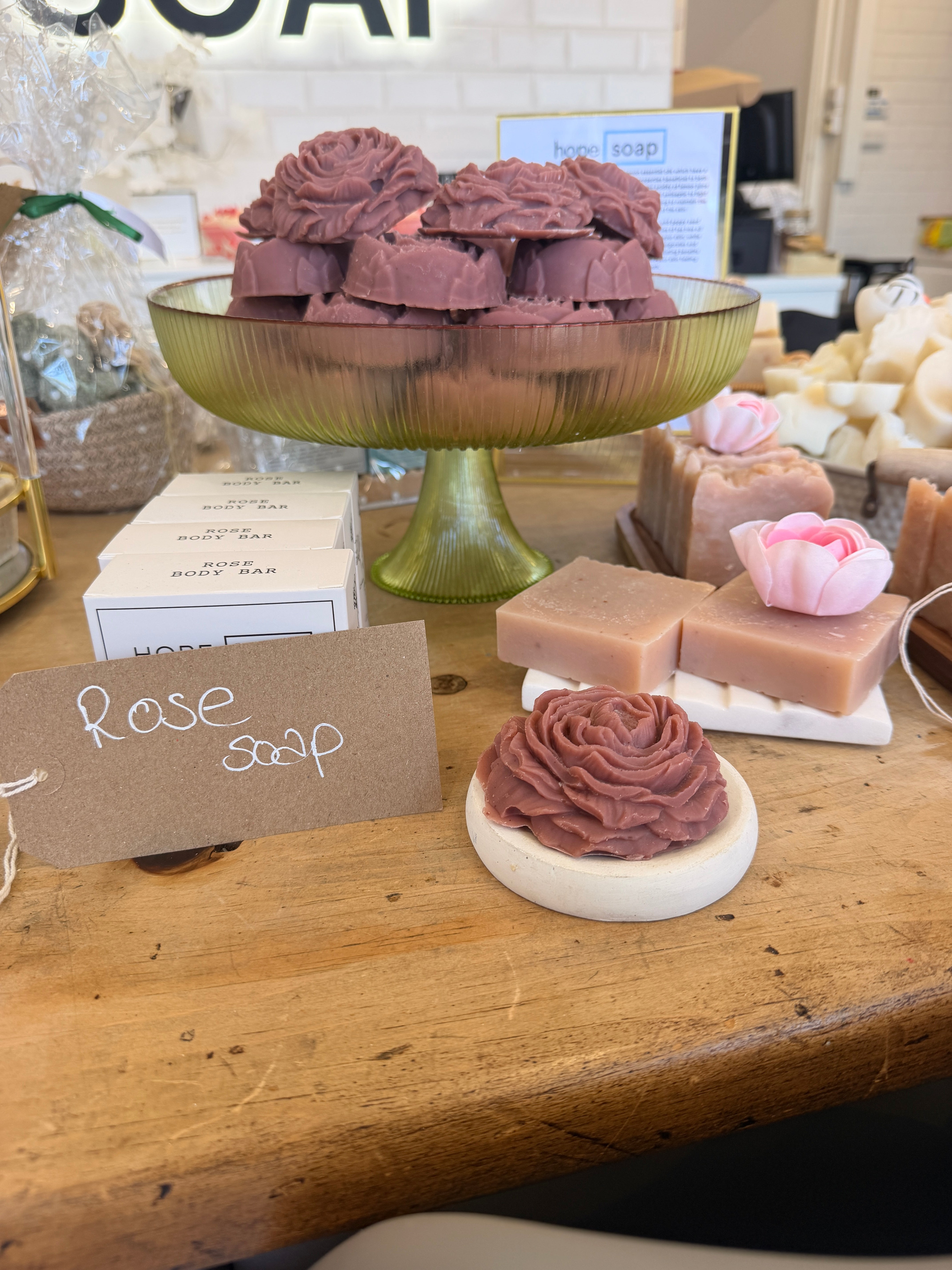 Blooming rose soap